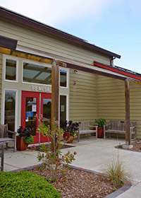 Front door of the Bolinas Community Health Center